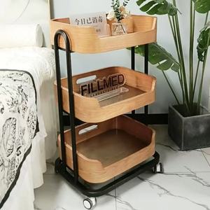 Carrito de Belleza de Alta Gama Zxm Beauty, Carrito de Salón de Belleza con Cajones Móviles, Estante para Tatuajes y SPA, Carrito de Madera Maciza en Venta - Product Image 2