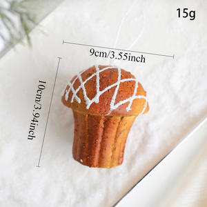 Nueva llegada Navidad <span class=keywords><strong>jengibre</strong></span> hombre adornos espuma copo de nieve Donut colgante árbol de Navidad decoraciones - Product Image 2