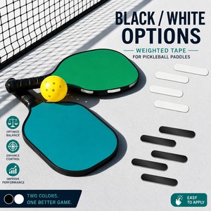 Cinta de peso de tungsteno para pala de pickleball OEM personalizada con fuerte adhesivo 3M, pesas de ajuste de equilibrio de alta densidad sin plomo - Product Image 6