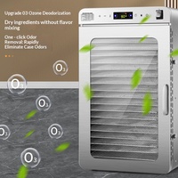 Voedseldehydrator Elektrisch 1000W Touch Control Huishoudelijke Droger 201 Roestvrij Staal Digitale Timer 1 Jaar Garantie CE