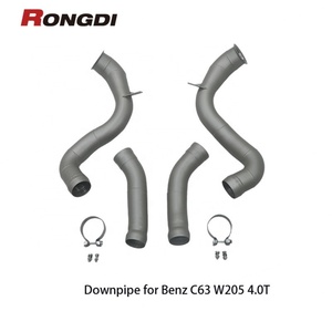 ท่อลดท่อไอเสียแบบตรงสำหรับ C63 Mercedes-Benz W205 4.0T ท่อเคลือบเซรามิกเคลือบประสิทธิภาพการทำงาน - Product Image 2