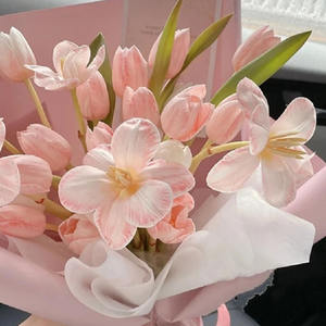 HUAZHIYUAN Diseño Floral Macaron Colores Pulverización Pared Pequeña Telón de Fondo Navidad Boda Decoración Caja Floral Aerosoles Floristas Regalos - Product Image 2