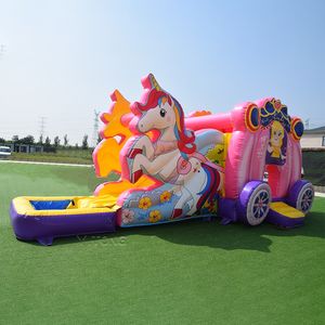 <span class=keywords><strong>Castillo</strong></span> hinchable rosa con tobogán Combo Carruaje <span class=keywords><strong>de</strong></span> caballos Venta caliente Casa <span class=keywords><strong>de</strong></span> rebote <span class=keywords><strong>de</strong></span> salto Niños Fiesta <span class=keywords><strong>de</strong></span> niños - Product Image 2