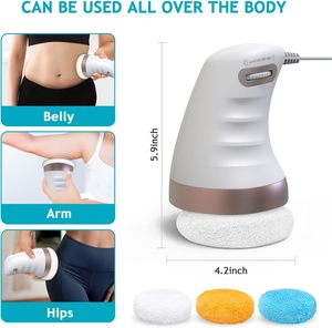 Masajeador Corporal Portátil Phenitech, Anticelulítico, Eliminación de Grasa, Levantamiento de Glúteos, Terapia de Pérdida de Peso, Martillo de Masaje con 5 Cabezales - Product Image 5