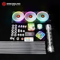 Cpu Socket Syscooling PC Water Cooling Kit For Intel CPU 115x 2011 CPU Socket PETG Tube Liquid Cooling System RGB Support