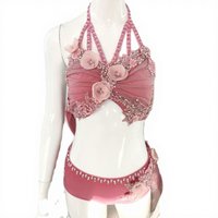 LIUHUO Pole Dance Luxury Flash Drill Competition Performance White Lyrical Dance Dress Customize