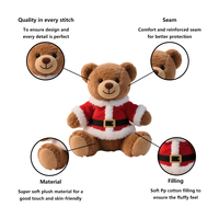 10CM mode mignon doux Mini jouet poupées en peluche ours en peluche cadeau ours en peluche porte-clés de noël