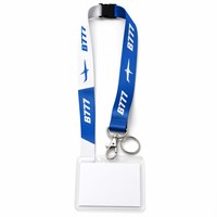 Cordon porte-badge et porte-clés Logo B777