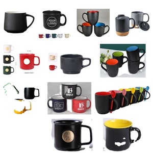 Fabricant de tasses en céramique, design de logo personnalisé, tasse à thé ou à café en céramique noire brillante ou mate, tasses à lait ou à bière en céramique pour un usage quotidien - Product Image 2