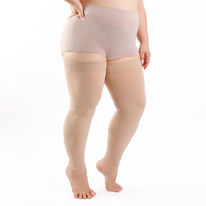 <span class=keywords><strong>Medias</strong></span> de Compresión Médicas Graduadas de 20-30 mmHg, Moderadamente Firmes, Color Beige, Anti Varices, de Nailon, <span class=keywords><strong>sin</strong></span> <span class=keywords><strong>Pie</strong></span>, hasta el Muslo - Product Image 2