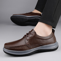 Nouveaux modèles 2025 – Chaussures bateau classiques pour hommes en cuir véritable à lacets, décontractées et habillées, avec soutien de la voûte plantaire, style espadrilles