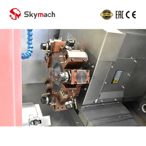 Les tours à lit incliné BR160LDY sont utilisés pour le tournage <span class=keywords><strong>de</strong></span> diamètres externes, le rainurage et les opérations <span class=keywords><strong>de</strong></span> filetage sur les matériaux métalliques. - Product Image 4