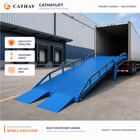 Rampe de chargement mobile pour entrepôt 6-12T, rampe de chargement/déchargement de conteneurs pour chariot élévateur