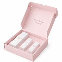 Boîte d'emballage cosmétique personnalisée en carton ondulé E-flute épais avec doublure en papier et pelliculage mat