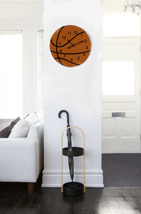 Đồng Hồ Bằng Gỗ Tường Phong Cách Hiện Đại Bóng Rổ Hình Dạng 40x 40Cm Đường Kính La Mã Hộp Thoại Gỗ Đồng Hồ Treo Tường Cho Trang Chủ Trang Trí - Product Image 3