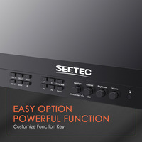 Monitor Profesional SEETEC ATEM173S de 17.3 Pulgadas IPS para Transmisión con Vista Cuádruple FHD SDI/Peaking Zoom, Personalización de Inicio de Sistema y Altavoz de Escritorio