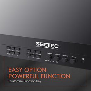 Moniteur professionnel SEETEC ATEM173S 17,3 pouces pour diffusion, Quad View, FHD, SDI/HDMI avec zoom de pointe, <span class=keywords><strong>animation</strong></span> de <span class=keywords><strong>d</strong></span>émarrage personnalisée - Product Image 4