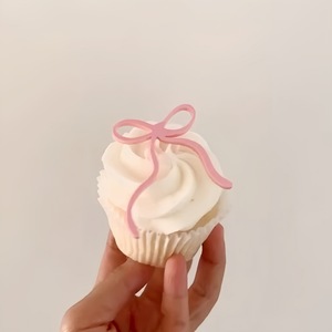 Decoraciones de cupcakes con lazo acrílico de miel y dulzura para cumpleaños, San Valentín, Día de la Madre, suministros para decoración de pasteles - Product Image 4