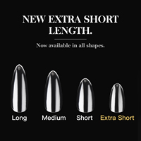14 Tailles – Capsules d'ongles professionnelles en gel souple, couvrance totale, forme Stiletto, 100 % décollables, flexibles, transparentes, longues, pour salon de beauté (vente en gros)
