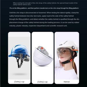 Testeur de résistance du mentonnière de casque de sécurité, <span class=keywords><strong>machine</strong></span> de test de rigidité latérale haute précision pour sangle mandibulaire et bande de mâchoire - Product Image 3