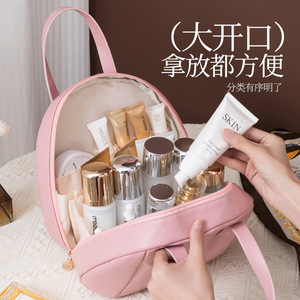 Sac à cosmétiques Merlad Shell, grande capacité, fermeture à glissière, étui de rangement portable pour articles de toilette pour femmes - Product Image 3