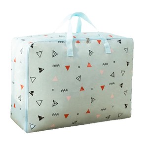 Custom Storage Bag Oxford Cloth Navy Blue Rectangle For Travel Clothing Luggage Waterproof Moving Bag - Product Image 4