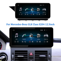 Lecteur vidéo LELV 12,3 pouces, système Linux pour voiture, pour Mercedes-Benz Classe GLK X204, Carplay, navigation, Android Auto