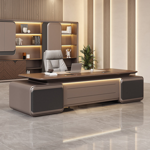 Escritorio Ejecutivo de Lujo Italiano, Mesa de Madera en Forma de L de Alta Calidad, Diseño Moderno para Jefe o Gerente - Product Image 5