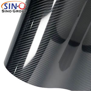 1.52*18M Rouleau Complet PVC Auto Film D'emballage De Voiture En Fiber De <span class=keywords><strong>Carbone</strong></span> Vinyle en Chrome Diamant Noir avec Fonction De Changement De Couleur - Product Image 2