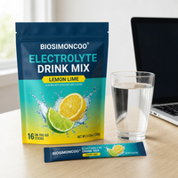Mélange de Boissons Électrolytiques Marque Blanche 16 Sachets Hydratation 8 Vitamines & Minéraux OEM ODM Vente en Gros