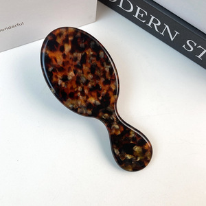 Design Sweet Exquisite Girls Fresh Acetate Hair Brush Lovely Marbling Logo Custom Hair Brush Portable Delicate Brush - Product Image 4