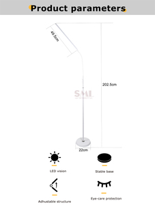 SML 3 Grade Gradateur Haute Qualité Blanc Nordique LED Lampadaire Décor À La Maison Lampadaires <span class=keywords><strong>pour</strong></span> Salon Décor - Product Image 4