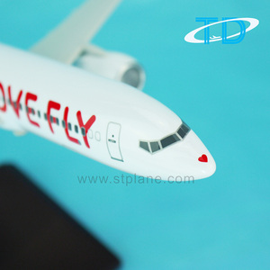 Modello di Aereo Realistico Love <span class=keywords><strong>Fly</strong></span> B737-800 in Resina Statica Scala 1/150 27cm Personalizzato e Fatto a Mano - Product Image 5