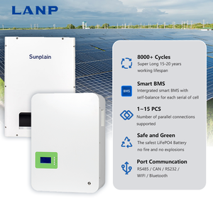 Low Voltage Split Lithium <b>Iron</b> Battery Cell Series 51.2V 3-15kWh CAN Hybrid Solar Home Energy Storage System Low-voltage Battery - Product Image 2