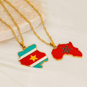 Collares <span class=keywords><strong>de</strong></span> Cadena Trenzada <span class=keywords><strong>de</strong></span> Acero Inoxidable <span class=keywords><strong>con</strong></span> <span class=keywords><strong>Mapa</strong></span> del Mundo <span class=keywords><strong>con</strong></span> Gotas <span class=keywords><strong>de</strong></span> Aceite <span class=keywords><strong>de</strong></span> Colores, Colgantes <span class=keywords><strong>de</strong></span> Moda, Collar <span class=keywords><strong>con</strong></span> Bandera <span class=keywords><strong>de</strong></span> Colores - Product Image 5