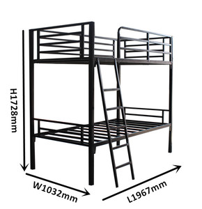 Tempat Tidur Gazebo Dek Ganda Dewasa, Tempat Tidur Asrama Kampus Baja Besi, Tempat Tidur Loteng Logam dan Tempat Tidur Susun - Product Image 2