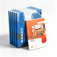 Brochure personnalisée pour manuel du personnel, règlement d'entreprise, catalogue en carton ondulé, impression couverture rigide mat