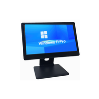Caisse enregistreuse 15,6 pouces murale ou utilisable avec support de bureau Windows 10 Intel i5 4e génération 8+128 Go avec Wi-Fi et VGA