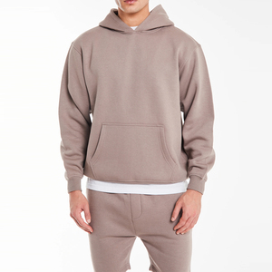 ชุดฮู้ดดี้และกางเกงขาสั้นผู้ชาย ผ้าเนื้อนุ่ม ระบายอากาศได้ดี แห้งเร็ว สีพื้น สไตล์สตรีทแวร์ น้ำหนักเบา - Product Image 6