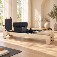 Tendance 2026 : Reformer Pilates Commercial Portable en Bois d'Érable avec Ressorts Réglables pour l'Entraînement Professionnel en Studio