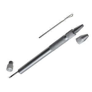 1 Set di aghi per uncinetto per capelli in alluminio Kit <span class=keywords><strong>3</strong></span> aghi a gancio + 1 anello di estensione dei capelli ago di estrazione dell'allume di ventilazione per Micro anello - Product Image 3