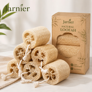 Éponge de douche en luffa naturelle Éponge de luffa biologique multifonctionnelle pour le nettoyage de la vaisselle ou le bain exfoliant - Product Image 1