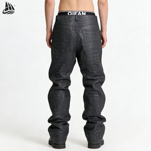 <span class=keywords><strong>Pantaloni</strong></span> <span class=keywords><strong>in</strong></span> Pelle Personalizzati da Uomo, <span class=keywords><strong>Neri</strong></span>, a Zampa, <span class=keywords><strong>in</strong></span> <span class=keywords><strong>Ecopelle</strong></span>, Stile Baggy - Product Image 3