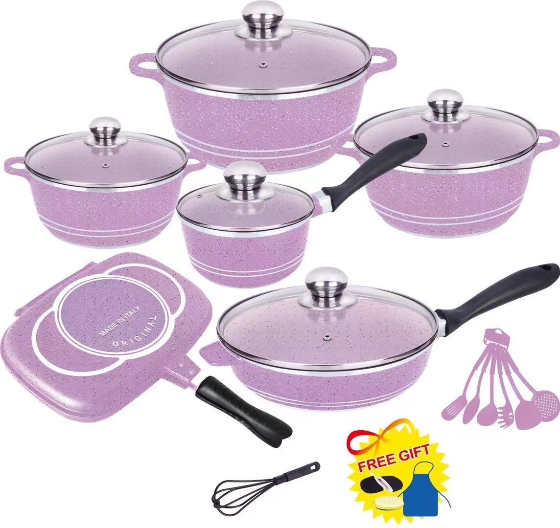High Quality Non Stick Cookware Set Glam 23pieces Cooking Pot Set Non-Stick Cookware · image 6