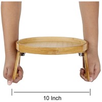 Bambus Runde Sofa Armlehne Clip Tray Tragbare Haushalt Klapp Dinner Sofa Tablett