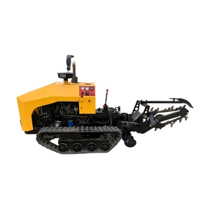 Wisdomox - Caja de Cambios para Zanjadora Montada en Tractor con Control Remoto, Máquina Multifuncional para Cavar Zanjas con Cadena, Excavadora Agrícola de Alta Gama, Color Amarillo - Product Image 2