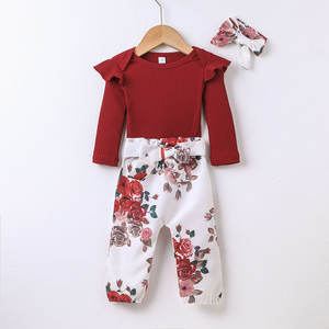 Conjunto de Ropa para Niños, Peleles para Bebés Niñas, Ropa de Diseñador para Recién Nacidos, Conjunto de 2 Piezas - Product Image 1