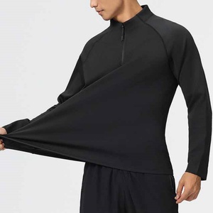 Fabricante OEM, Venta al Por Mayor de Camisetas de Manga Larga de Algodón y Elastano de 180g, Camisetas de Hombre de Alta Calidad con Logotipo Personalizado, Cuello Redondo, Serigrafía - Product Image 3