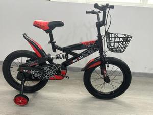 Bicicletta per bambini da 12 pollici con rotelle per bambini da 2 a 4 anni, telaio in metallo, design a tema ragno - Product Image 3
