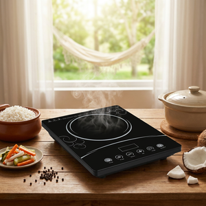 Fogão de Indução Doméstico de Um Queimador (Não Duplo) com Timer e Menus Predefinidos para Culinária Diária Familiar KI03002 - Product Image 1